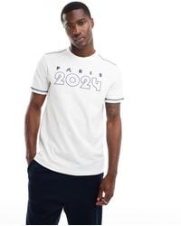 Le Coq Sportif - Camiseta Blanco Con Diseño Para Los Juegos Olímpicos De París 2024 De - Lyst