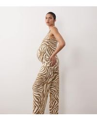 Vero Moda - Wide Leg Textured Jersey Trouser Co-Ord - Lyst