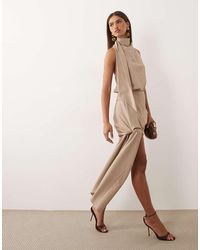 ASOS - Asos X The Sourced Collection Asymmetric Mini Skirt - Lyst