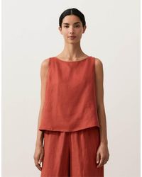 Oysho - 100% Linen Square Top - Lyst