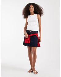 ASOS - High Waisted A Line Mini Skirt - Lyst