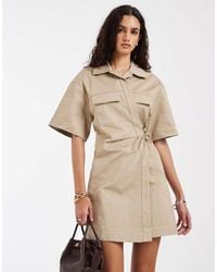 & Other Stories - Cotton Utility Wrap Mini Dress - Lyst