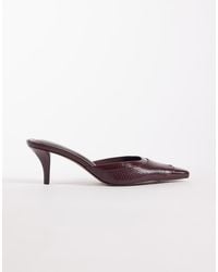 ASOS - Sammie Western Chisel Toe Heeled Mules - Lyst
