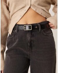 Calvin Klein - Small Square Buckle 25mm Belt - Lyst