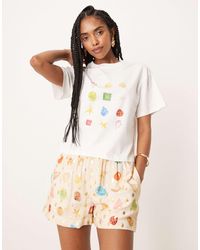 Never Fully Dressed - Multi-colour Shell Print Shorts Co-ord - Lyst