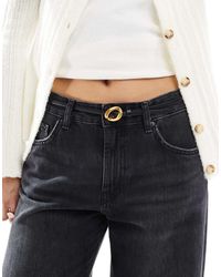 ASOS - Cinturón Para Cadera Y Cintura Estrecho Con Hebilla De Eslabón De Cadena De - Lyst