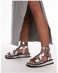 TOPSHOP - Wide Fit Jasmine Chunky Sandals - Lyst