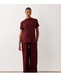 ASOS - Asos Design Maternity Lounge Ribbed Mix And Match Wide Leg Pyjama Bottoms - Lyst