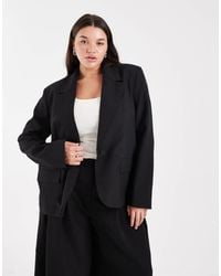 ASOS - Curve Tailored Unlined Relaxed Blazer - Lyst