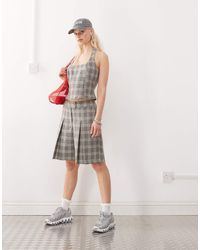 Collusion - Tailored Co-ord Check Culotte - Lyst
