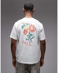 The North Face - Flower Scribble Backprint T-Shirt - Lyst