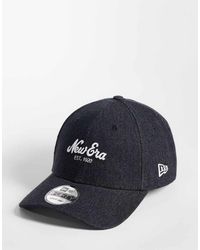 KTZ - 9Forty Slogan Logo Denim Cap - Lyst