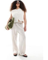 ONLY - Linen Look Pull On Trousers Co-ord - Lyst