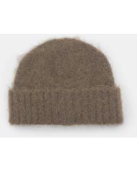 Pull&Bear - Bonnet court en maille - camel - Lyst