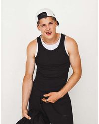 Bershka - Gelaagd Geribbeld Hemdje - Lyst