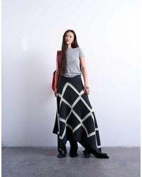 TOPSHOP - Falda Con Patrón De Rombos De Punto De (Parte De Un Conjunto) - Lyst