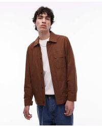 Mango - Camicia Giacca Tecnica Color Ruggine Traspirante - Lyst