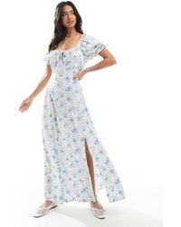 Miss Selfridge - Spun Tea Maxi Dress - Lyst