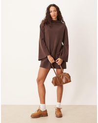 ASOS - Supersoft Wide Sleeve Mini Dress - Lyst