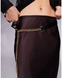 ASOS - Waist And Hip Belt With Chain Detailing - Lyst