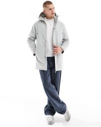 Brave Soul - Veste à capuche avec fermeture éclair - gris - Lyst