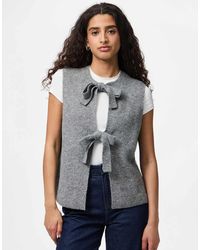 Pieces - – strickweste - Lyst