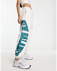 New Balance - – jogginghose mit großem logo - Lyst