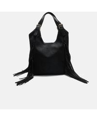 Stradivarius - Sac en imitation daim à franges oversize - Lyst