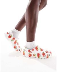 Crocs™ - Classic Fresh Fruits Strawberry Print Clog - Lyst