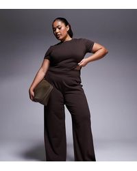 4505 - Curve Icon High Waist Wide Leg Dance Pant - Lyst