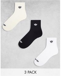 adidas Originals - Trefoil 2.0 3-pack High Quarter Socks - Lyst