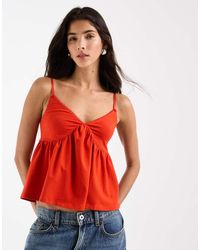 ASOS - Trim Detail Babydoll Cami - Lyst