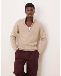 SELECTED - Half Zip Sweatshirt - Lyst