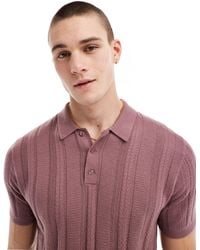 Hollister - Button Through Knitted Shirt With Lace Effect - Lyst