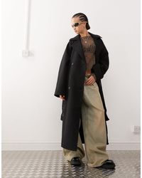 Weekday - – lead – oversize-mantel aus wollmix - Lyst