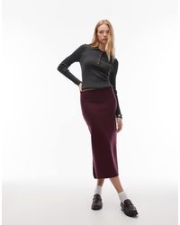 ASOS - Fine Knit Knitted 90's Length Skirt Co-ord - Lyst
