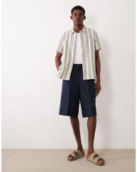 ASOS - Tailored Pleated Oversized Bermuda Shorts - Lyst