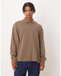 Timberland - Sudadera Color Galleta De Chocolate Con Cuello Tipo Polo De - Lyst