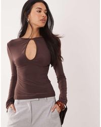 ASOS - Angel Sleeve Key Hole Top - Lyst