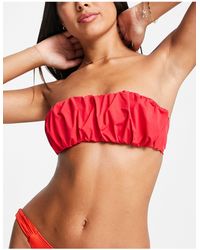 & Other Stories - Ruched Front Bandeau Bikini Top - Lyst