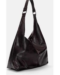 Pull&Bear - Cabas effet vieilli à anneaux - marron - Lyst