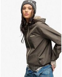 Bench x Superdry & Co - Hooded Shell Zip Jacket - Lyst
