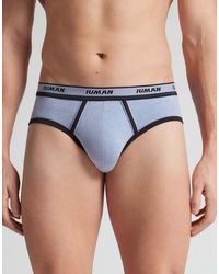Intimissimi - Superior Cotton Briefs With Logo - Lyst
