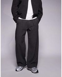 Prohibited - Double Pleated Wool Look Club Trousers - Lyst