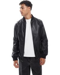 JJ Rebel - Real Leather Bomber - Lyst