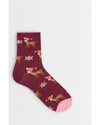 Accessorize - Christmas Reindeer Socks - Lyst