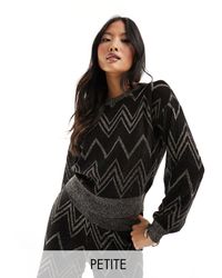 Only Petite - Lightweight Chevron Jumper Co-ord - Lyst
