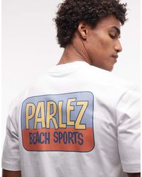 Parlez - Short Sleeve Myer Logo Back Print T-shirt - Lyst