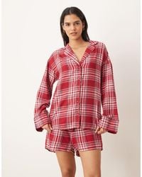 Gina Tricot - Mix And Match Flannel Pyjamas Shirt - Lyst