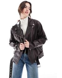 Cotton On - Cotton On Roman Faux Leather Biker Jacket - Lyst